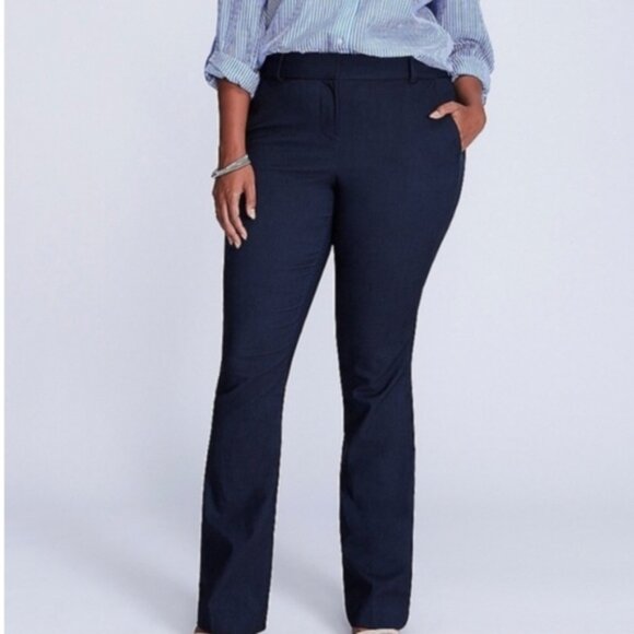 Lane Bryant The Ashley Curvy Fit Straight Leg Trousers 22L - Picture 3 of 16